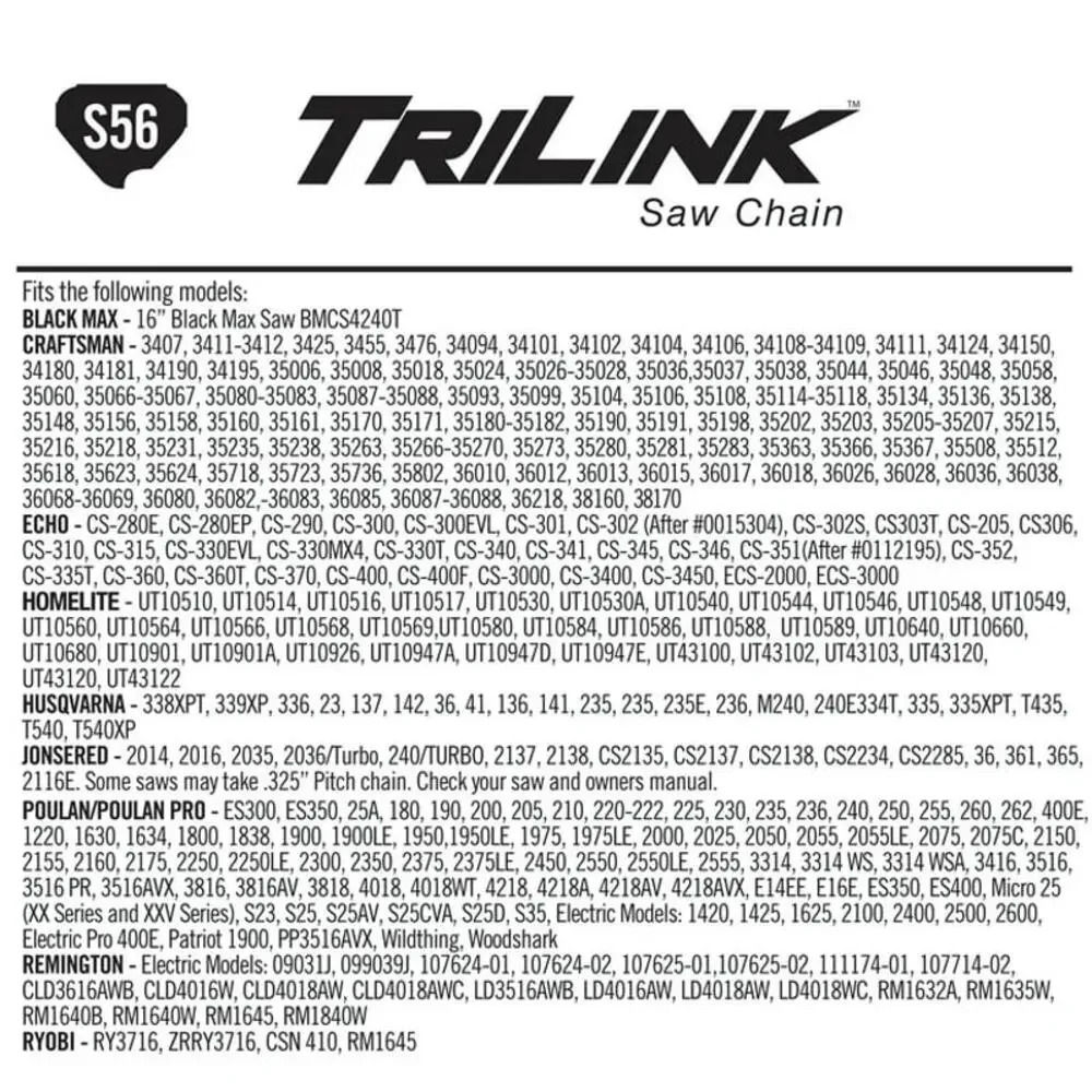 Trilink Saw Chain S56 - 16
